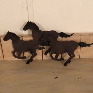 Wild horses wall hanging